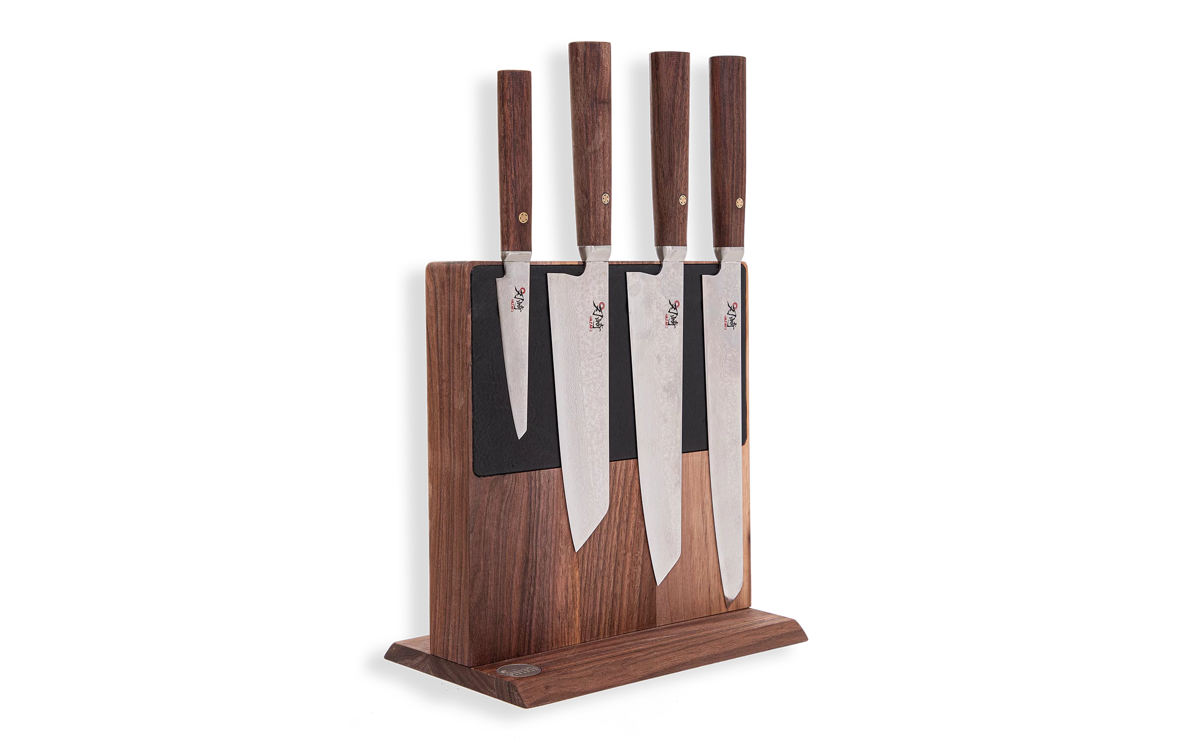 Hazaki - Bloc à couteaux - Noyer et cuir – Image 7