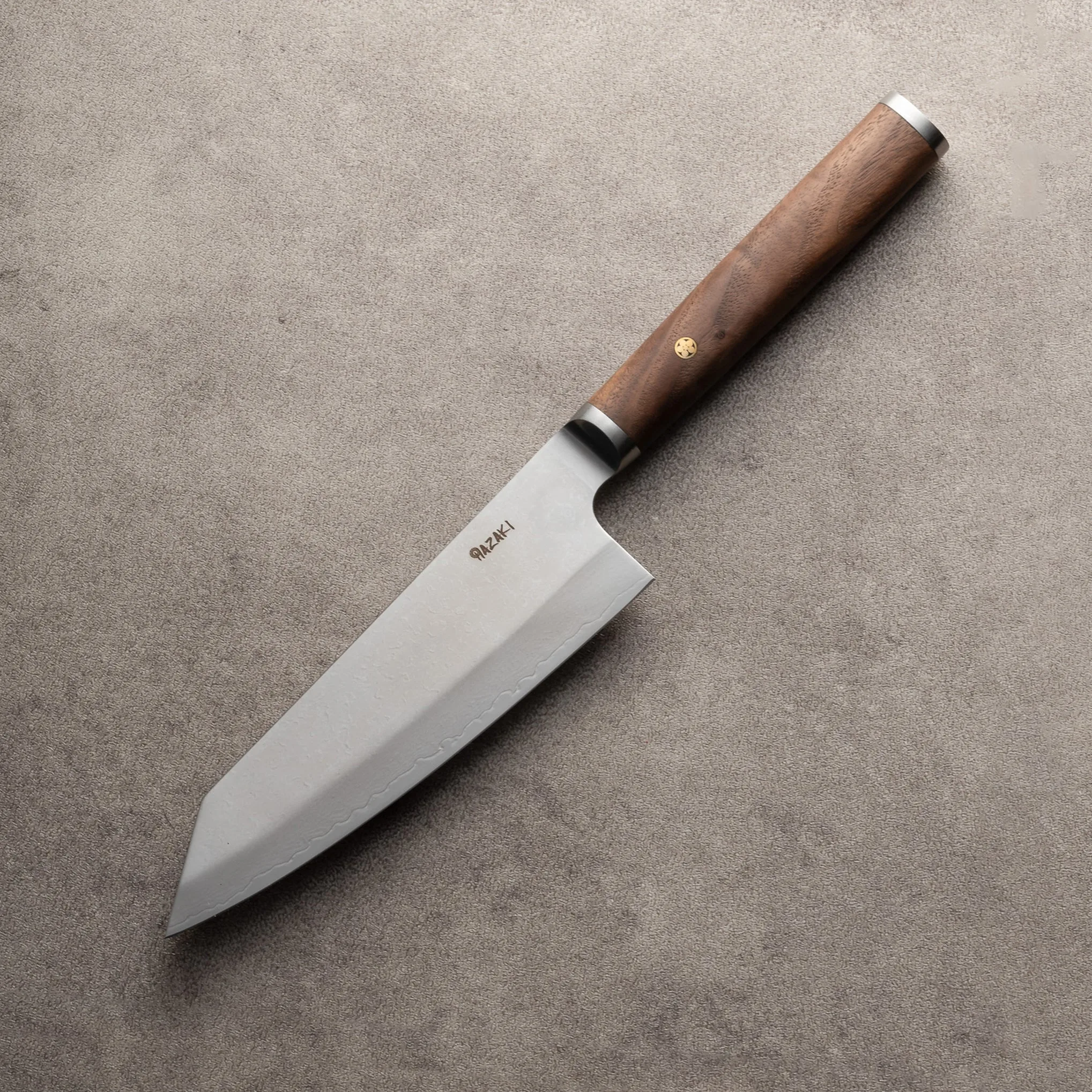 Hazaki - Pro - Santoku - Noyer